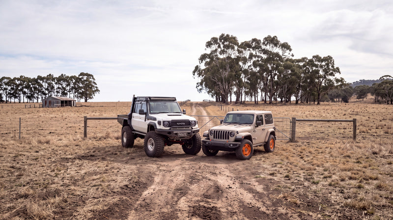 Jeep Wrangler JL-2A Goes Retro While the LandCruiser 70 Gets On With the Job