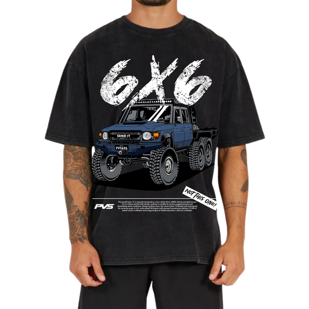 PVS 6x6 Washed Black T-Shirt