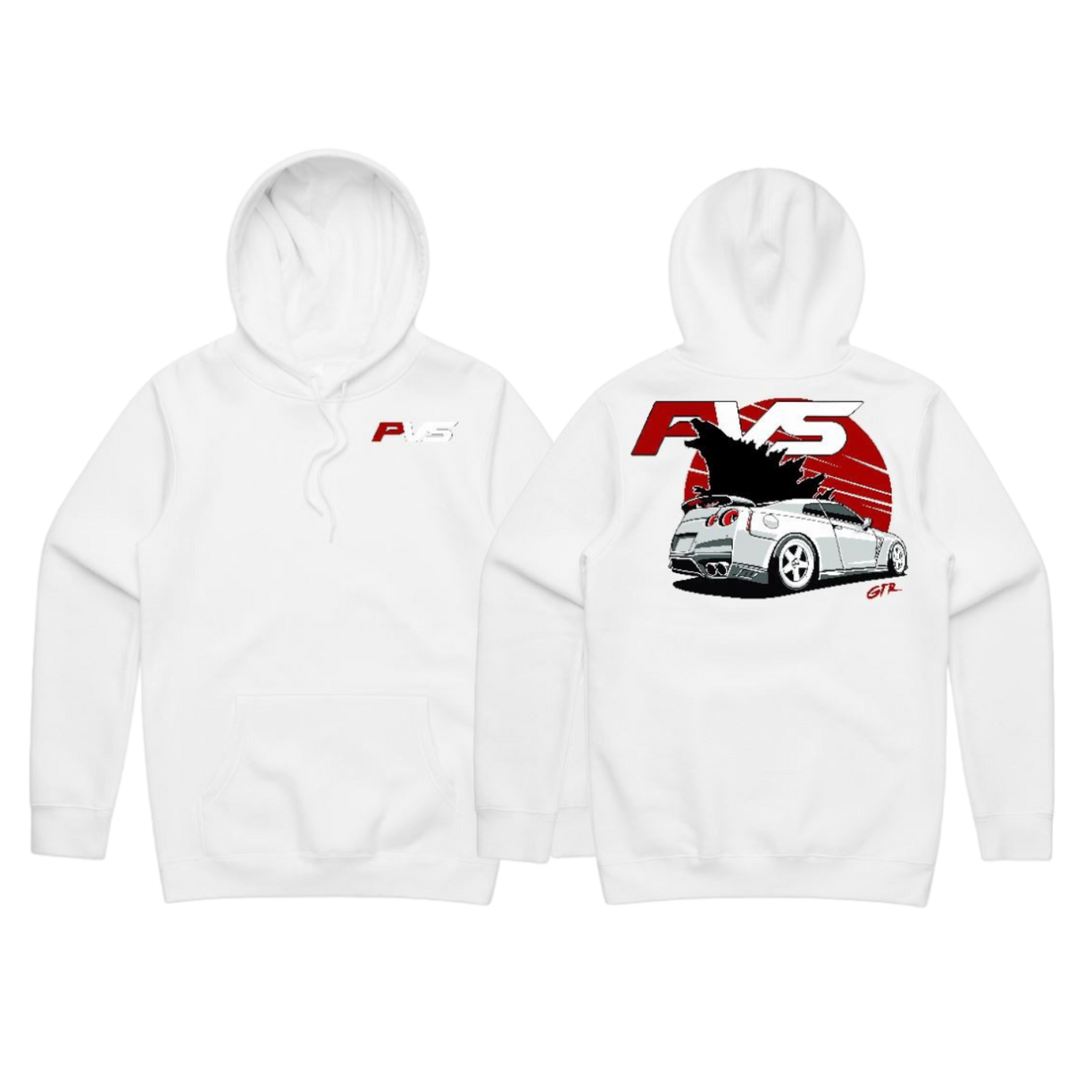 PVS GTR Hoodie rear view | PVS Automotive