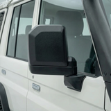 70 Series LandCruiser Electric Side Mirrors close-up detail | PVS Automotive