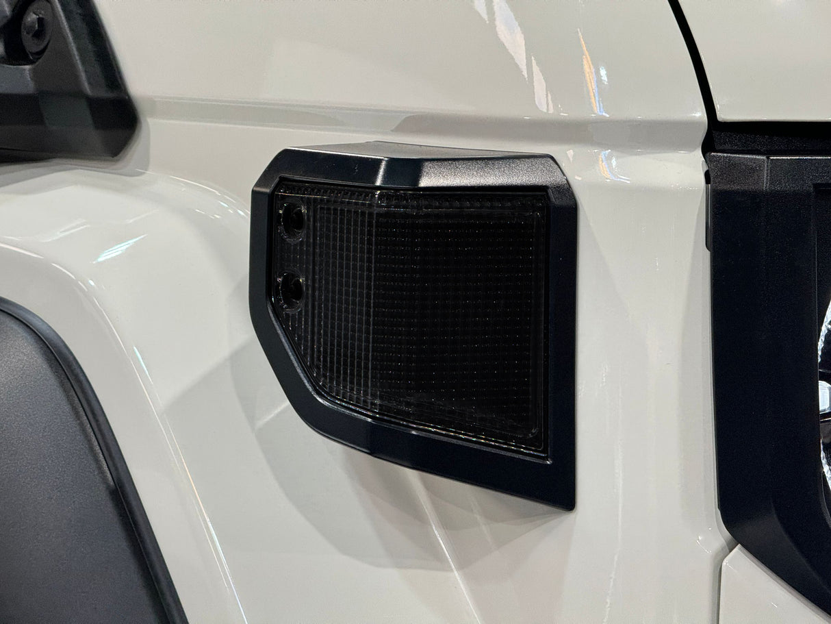 Smoked Turn Signal Side Marker + Front Corner Indicator Combo to suit Toyota LandCruiser 70 Series (09/2023+)