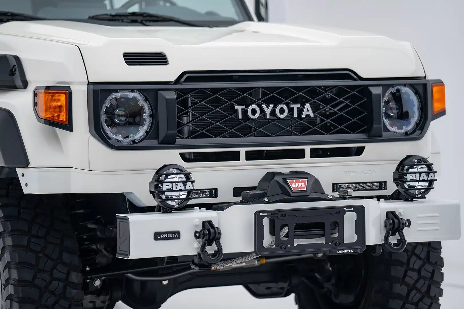 URNIETA Vintage Front Bumper installed in 70 Series LandCruiser | PVS Automotive