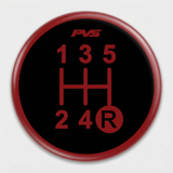 Gear Knob Sticker rear view | PVS Automotive