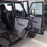 Grey leather PVS door cards with matching door pods