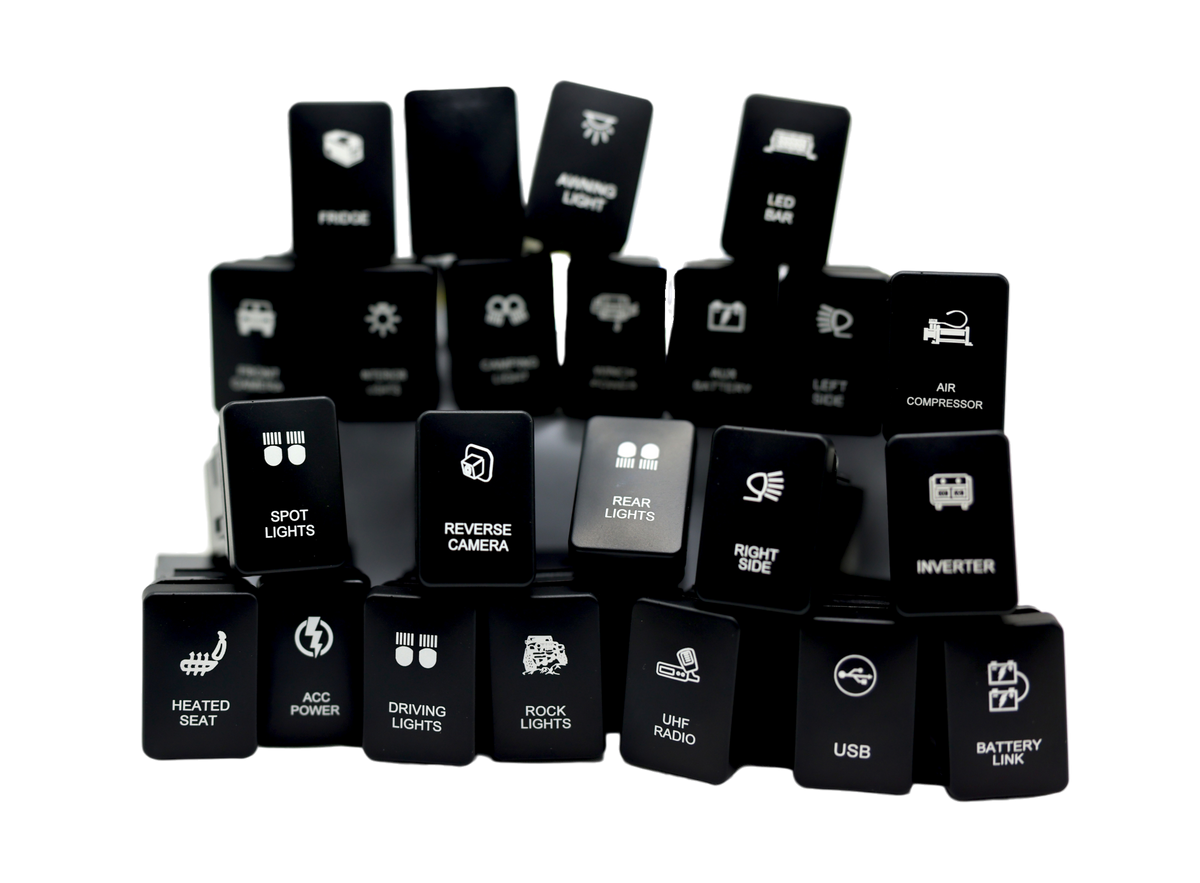 Cooling Fans LED Push Switch to suit Toyota LandCruiser & Hilux