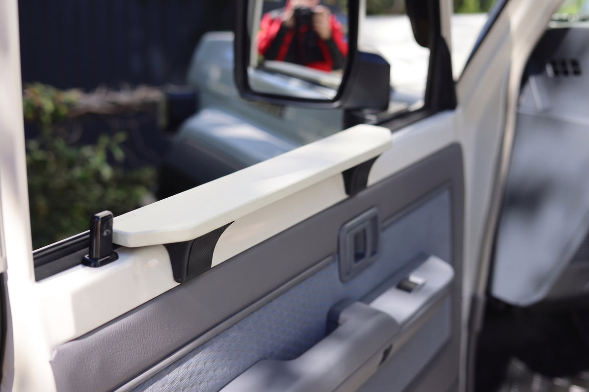 70 Series LandCruiser Armrest, Tasmanian White Tapered (Pair)