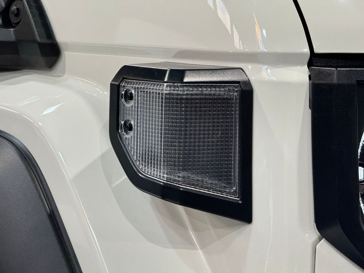 Clear/Crystal Turn Signal Side Marker + Front Corner Indicator Combo to suit Toyota LandCruiser 70 Series (09/2023+)