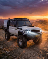 Toyota 70 Series Facelift Style LED Headlights rear view | PVS Automotive