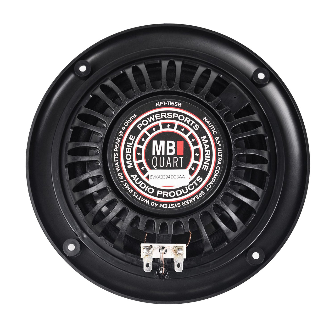 MBQuart 6.5" 2-Way Coaxial Slim Fit Nautic Formula Speaker (Black)