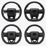 The four PVS 300 Series style steering wheel finishes: Classic, Sports, Carbon Fibre and Forged Carbon Fibre
