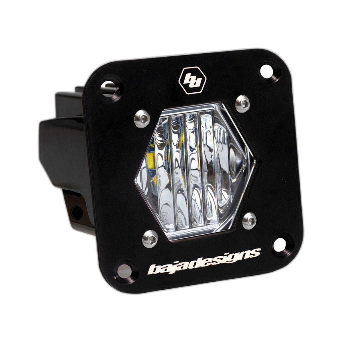S1 Black Flush Mount Auxiliary Light Pod - Universal