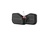 Black rear speaker door pod with bottle holder