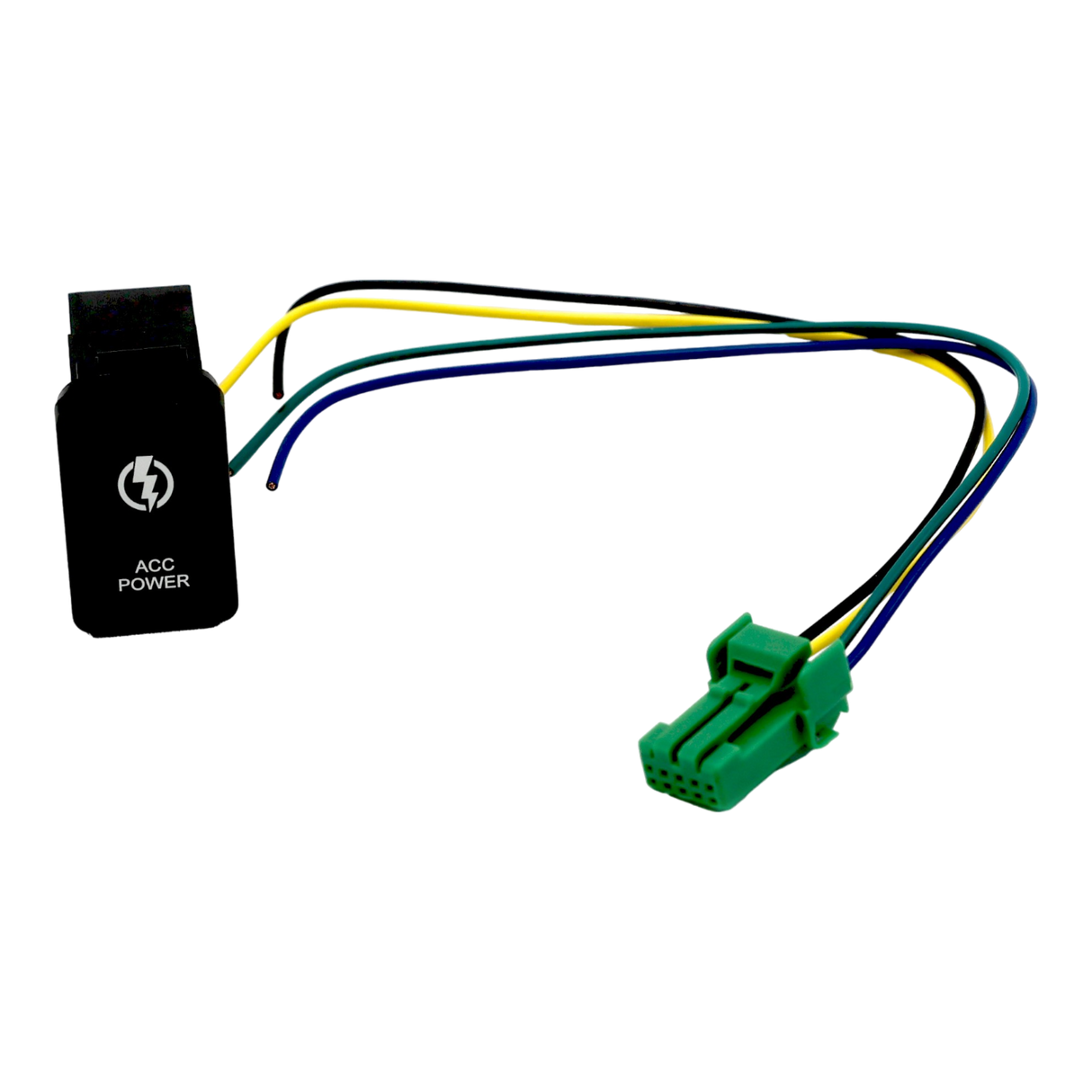 Vertical White LED Push Switch close-up detail | PVS Automotive
