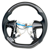 Classic Carbon with Perforated Leather Sides Steering Wheel close-up detail | PVS Automotive