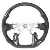 Carbon Black Leather/Perforated Sides Steering Wheel Core installed in Y62 Patrol | PVS Automotive