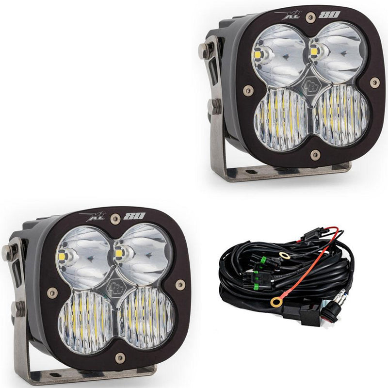 XL80 LED Auxiliary Light Pod Pair - clear - drive combo