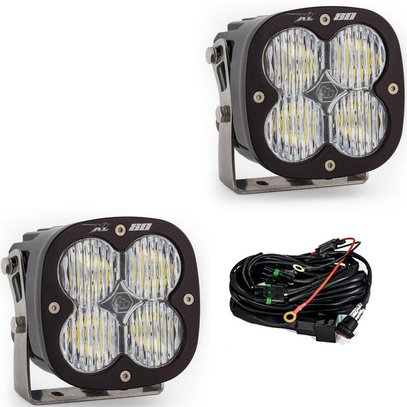 XL80 LED Auxiliary Light Pod Pair - clear - wide corner