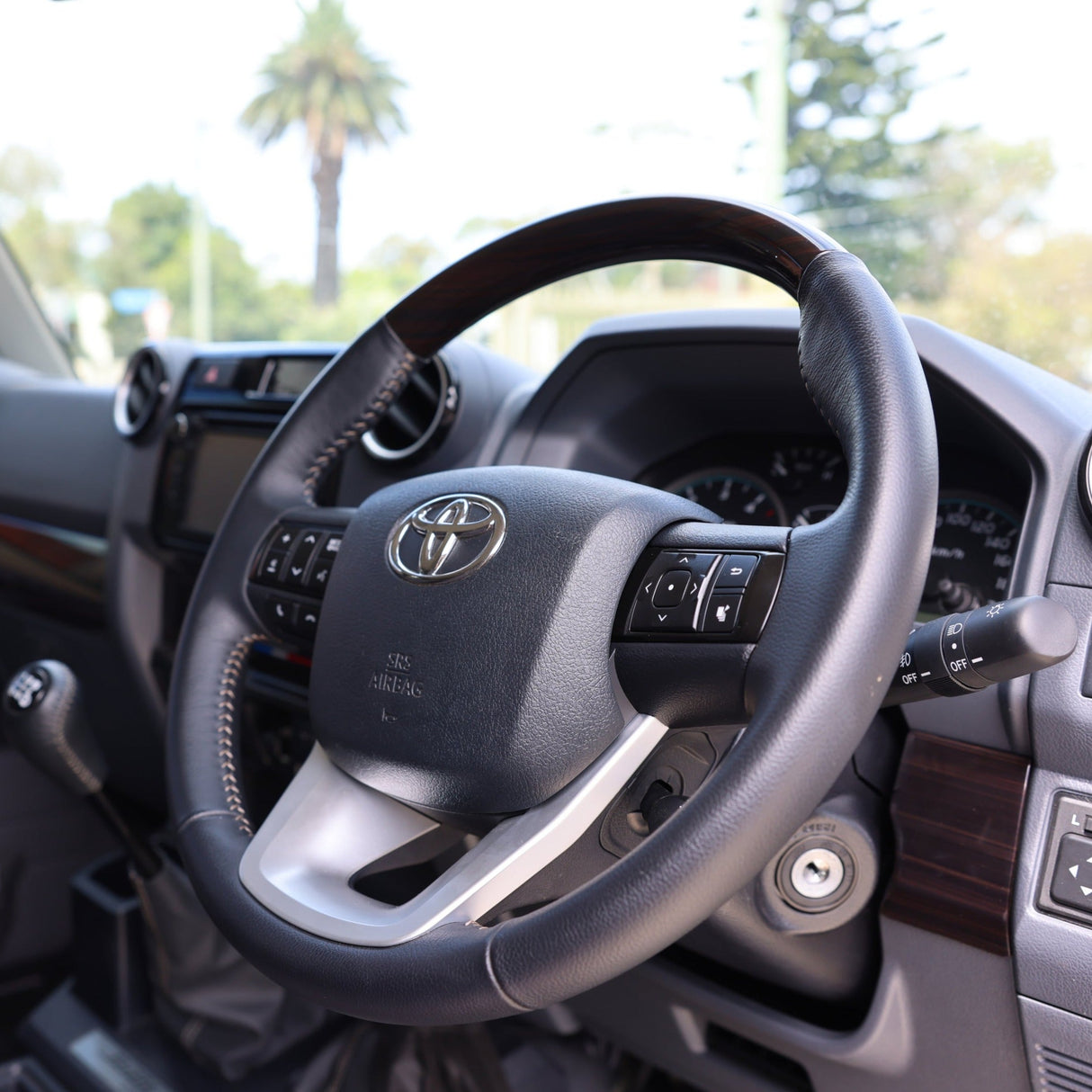 Steering Wheel Controls Kit installed in 70 Series LandCruiser | PVS Automotive