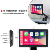 Wireless Apple CarPlay and Android Auto Car Stereo, 7'' IPS Touchscreen Multimedia Player & Bluetooth 5.0 Audio Hands Free Calling, Mirror Link/GPS/Siri/Google/Waze/GPS rear view | PVS Automotive