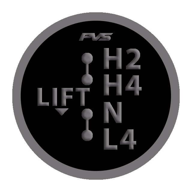 4WD Transfer Selector Sticker