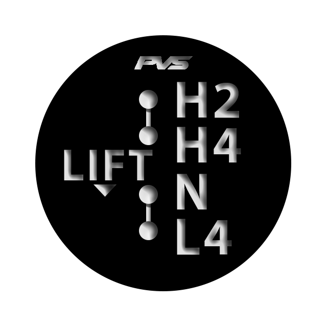 4WD Transfer Selector Sticker