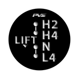 4WD Transfer Selector Sticker close-up detail | PVS Automotive