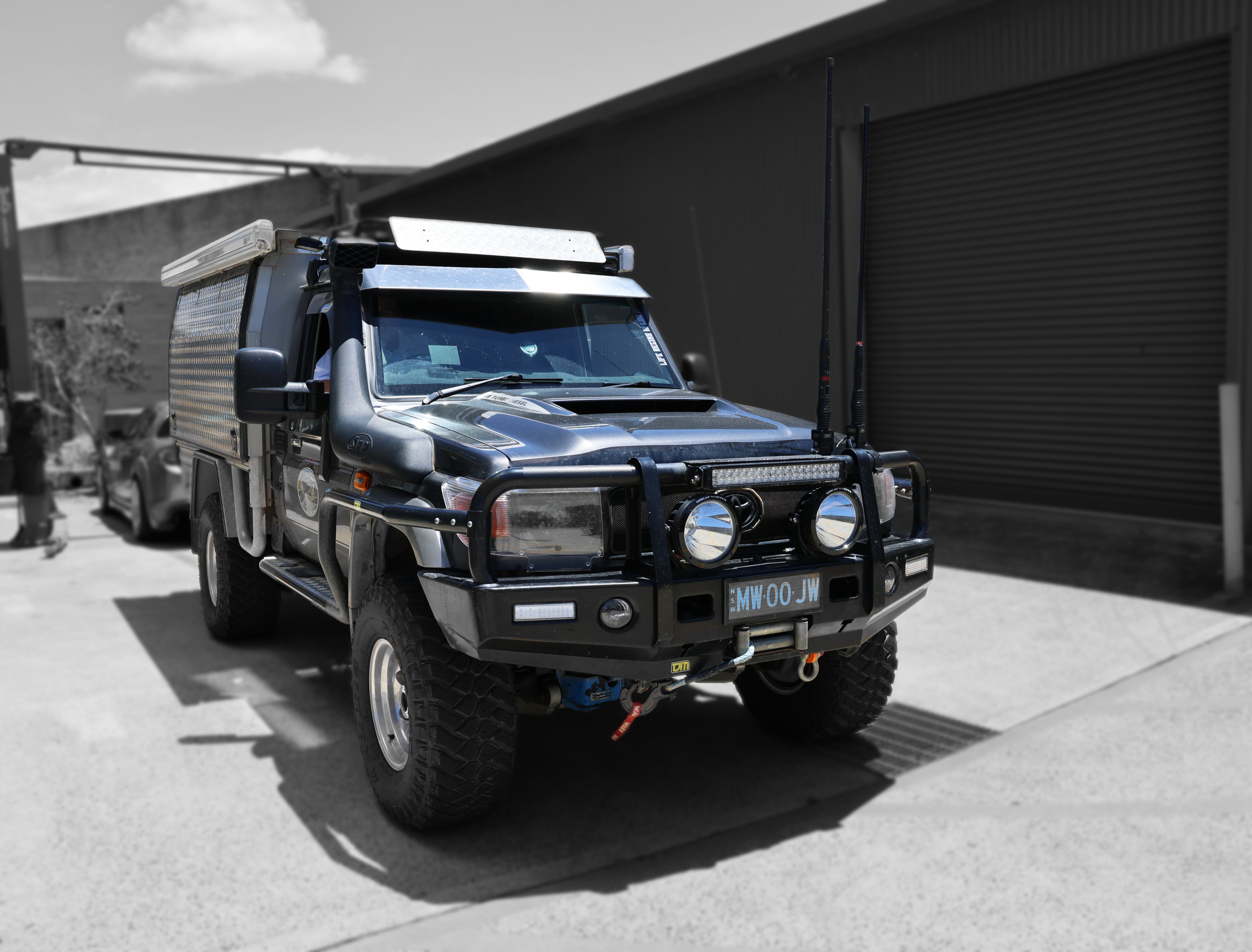 Mwoo Graphite Grey 79 Series Landcruiser