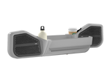 PVS front speaker door pods, Grey with black front face, 70 Series LandCruiser