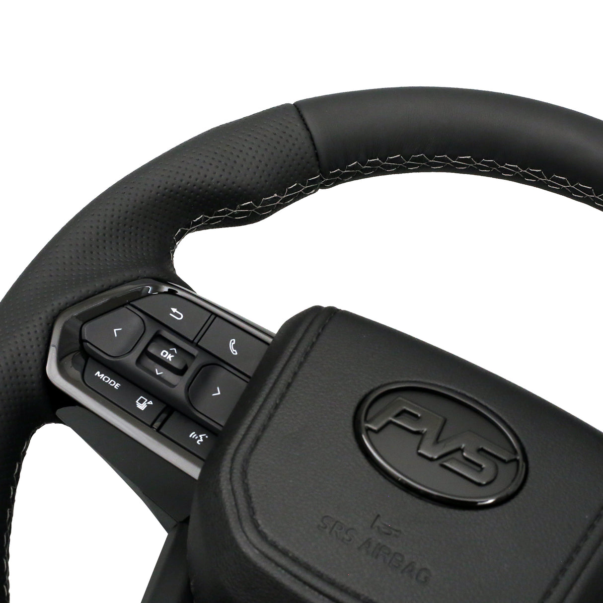 Sports Black Leather Steering Wheel Upgrade Kit for Toyota