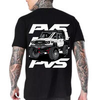 PVS Gradient Black T-Shirt product view | PVS Automotive