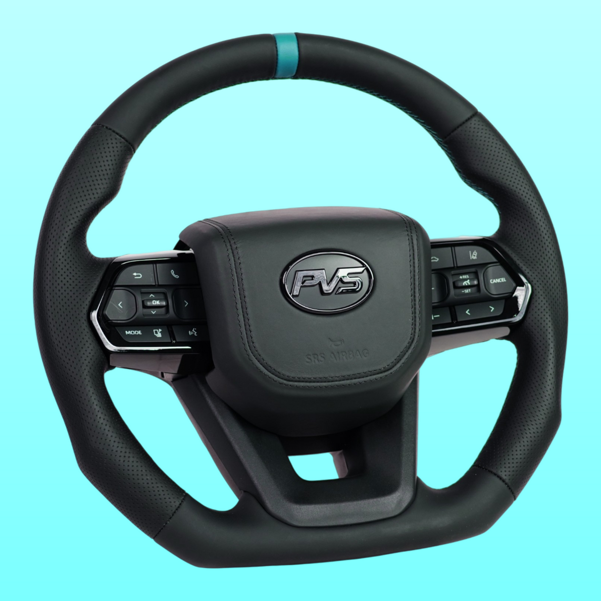 Teal Limited Edition V5 Leather Steering Wheel Upgrade Kit for Toyota