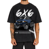 PVS 6x6 Washed Black T-Shirt | PVS Automotive