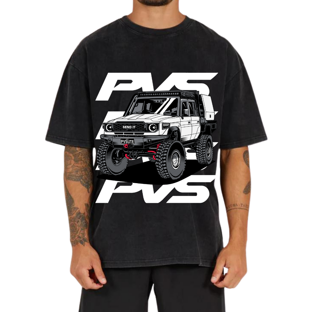 PVS 2024 Gradation 4x4 Front Washed Black T-Shirt