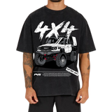2024 Facelift PVS 4x4 Washed Black T-Shirt | PVS Automotive