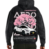 Sydney Aero R35 GTR Washed Black Hoodie