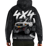 PVS 4x4 Washed Black Hoodie