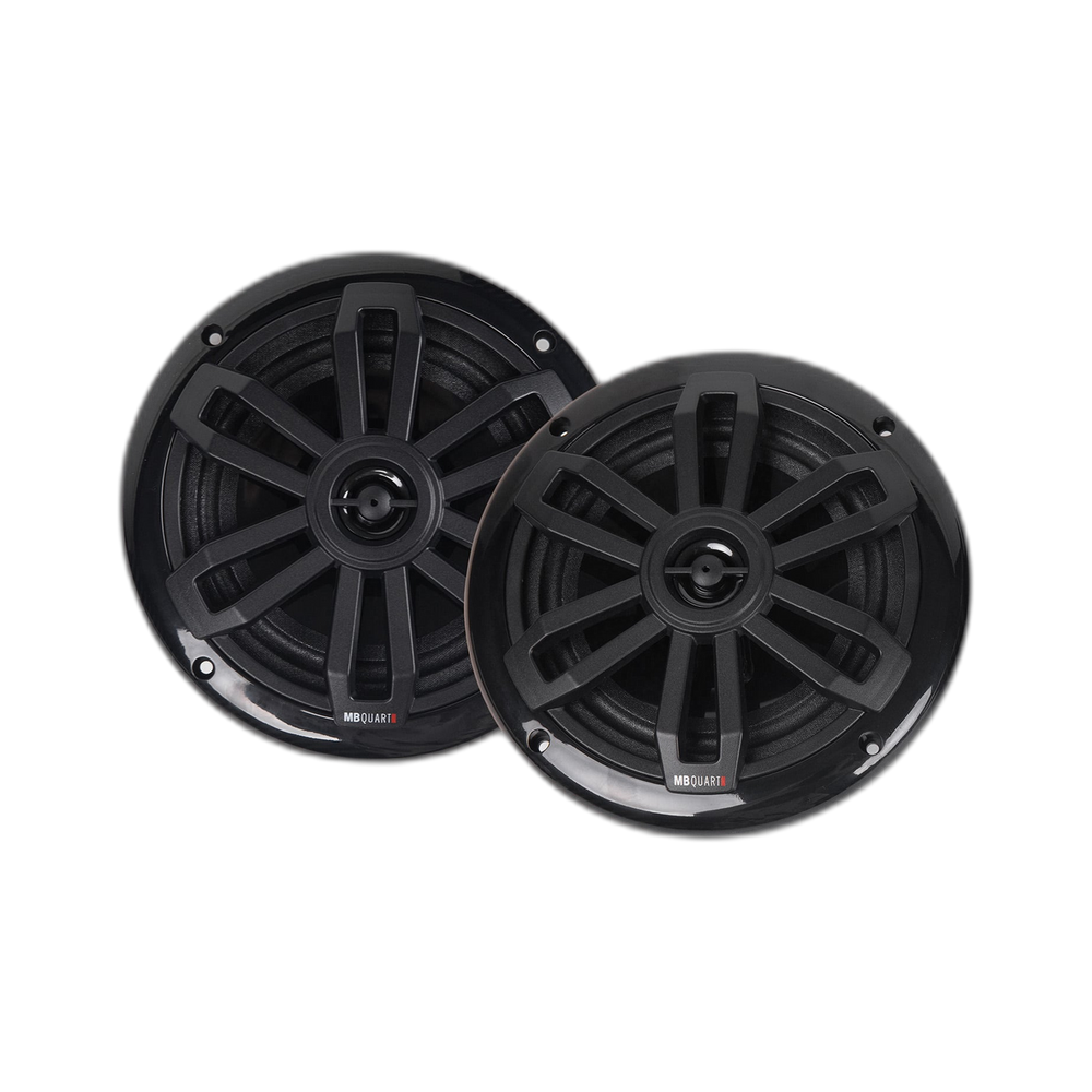MBQuart 6.5" 2-Way Coaxial Slim Fit Nautic Formula Speaker (Black)