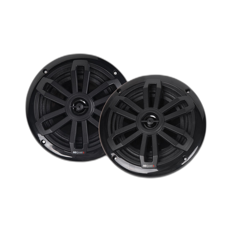 MBQuart 6.5" 2-Way Coaxial Slim Fit Nautic Formula Speaker (Black)