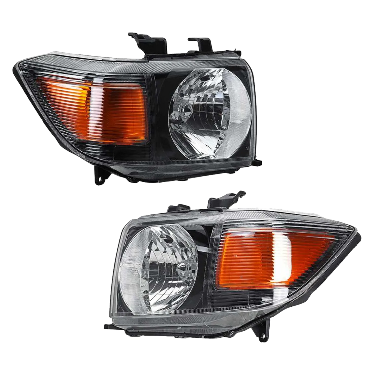 RTR JDM Pair Black 70th Anniversary Headlights for Toyota LandCruiser 70 Series