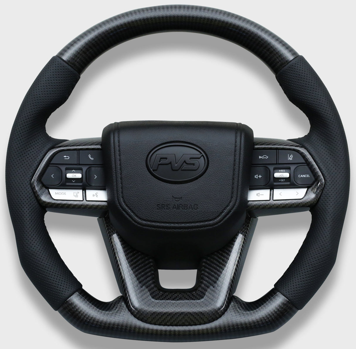 Traditional Carbon Leather Steering Wheel Upgrade Kit for Toyota