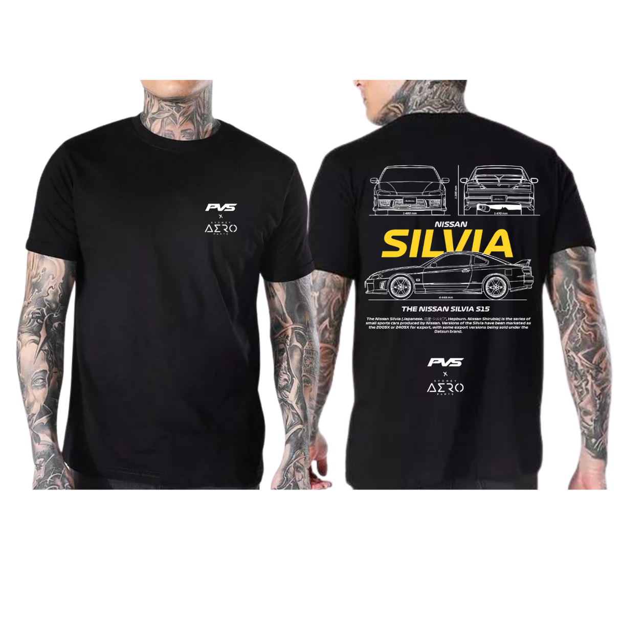 PVS x AERO Silvia Generation Black T-Shirt