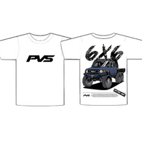 PVS 6x6 White T-Shirt | PVS Automotive