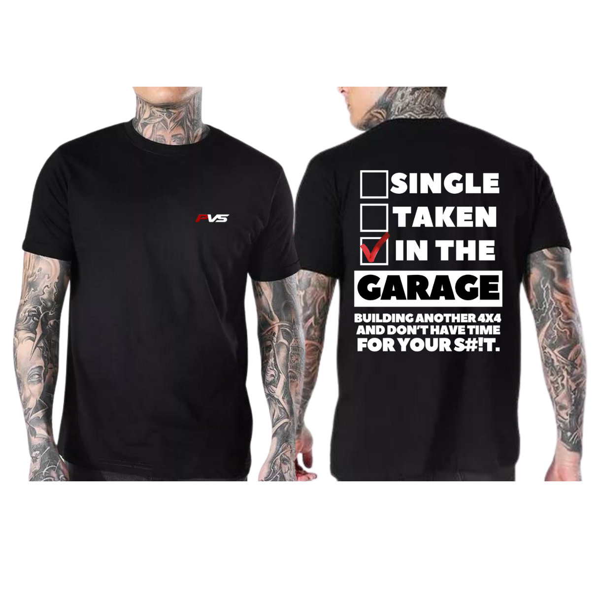 PVS Garage Black T-Shirt