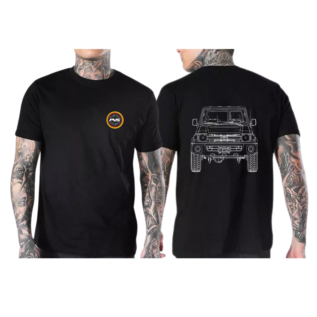 PVS Sketch 4x4 Black T-Shirt