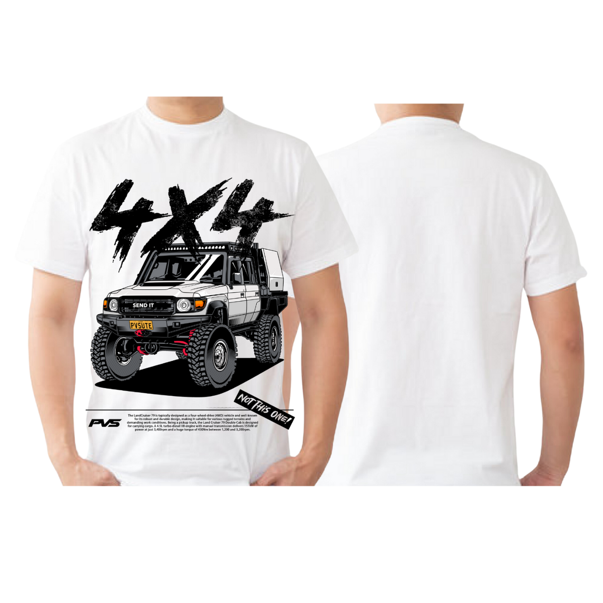 PVS 4x4 White T-Shirt