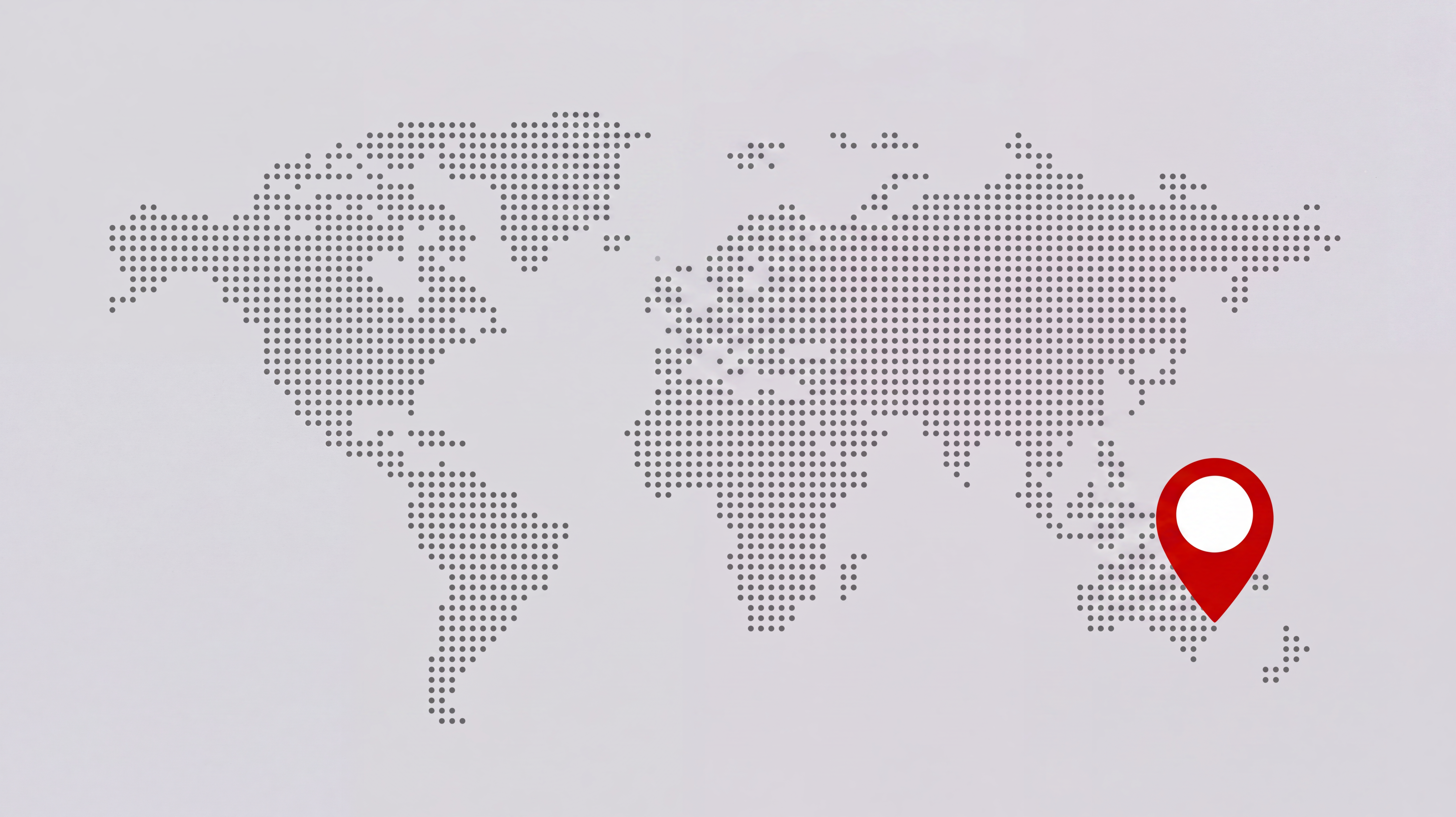 World map showing PVS shipping coverage