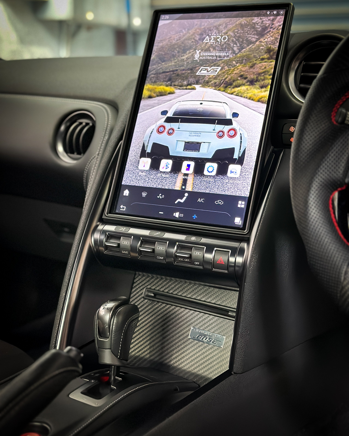 Godzilla 14.5″ Wireless Apple CarPlay & Android Auto for Nissan R35 GT-R 2008-2016