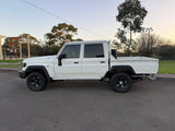 Factory Style Rear Black Fender Flares suitable Toyota LandCruiser 79 Series Dual Cab Ute Tub product view | PVS Automotive