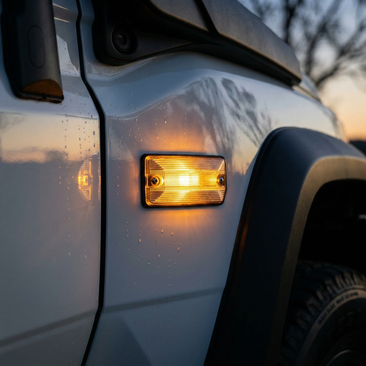 BA15S Amber Indicator LED Bulbs (PAIR)