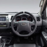 White Limited Edition Leather with Perforated Sides Steering Wheel to suit Toyota Hilux N70 Facelift (06/2011-04/2015)
